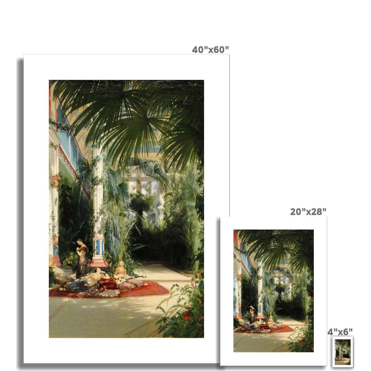 Blechen - In the Palmhouse III Poster - Atopurinto