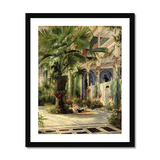 Blechen - In the Palmhouse II gerahmtes Poster - Atopurinto