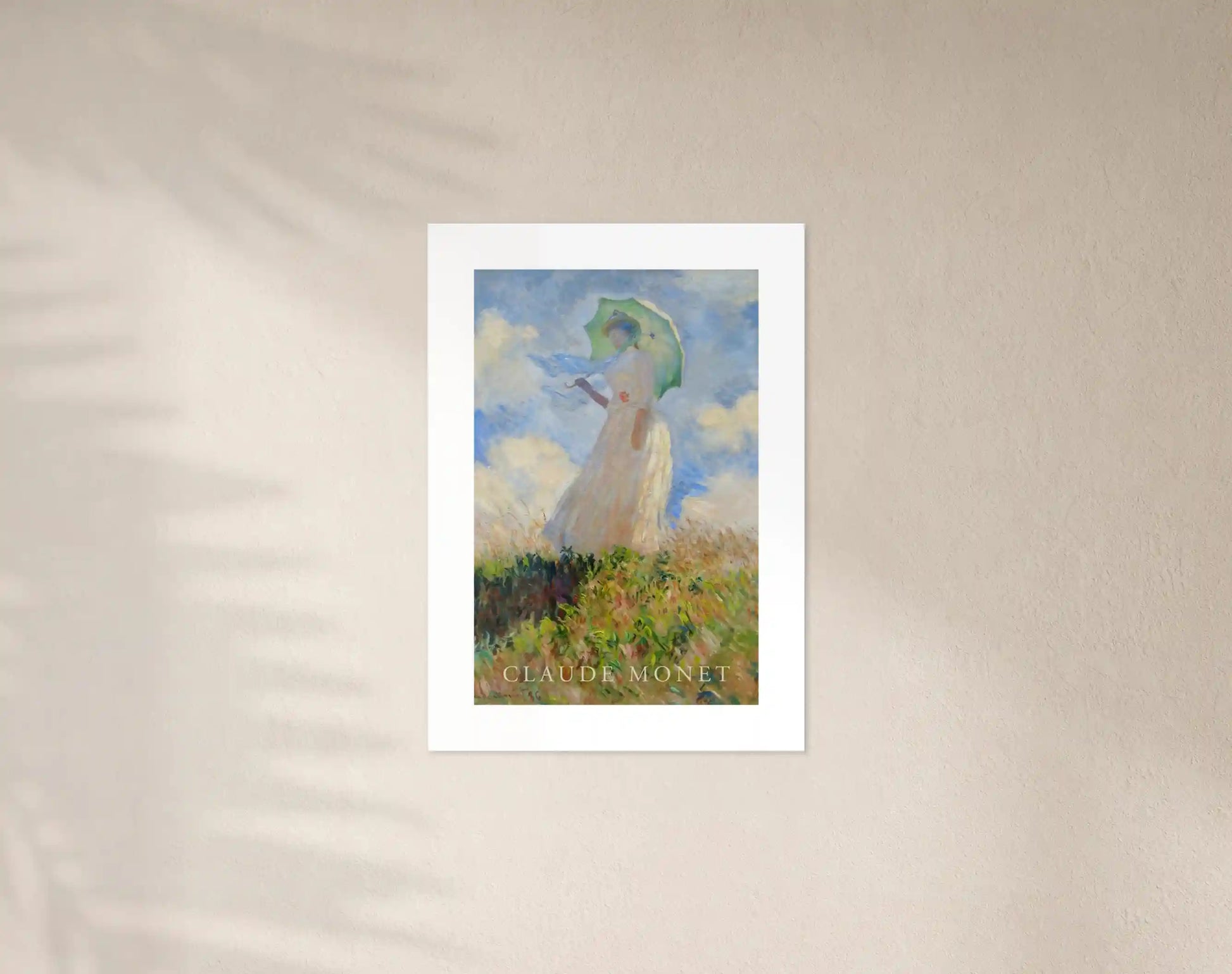 Monet - Frau mit Sonnenschirm  Poster - Boutique de l´Art
