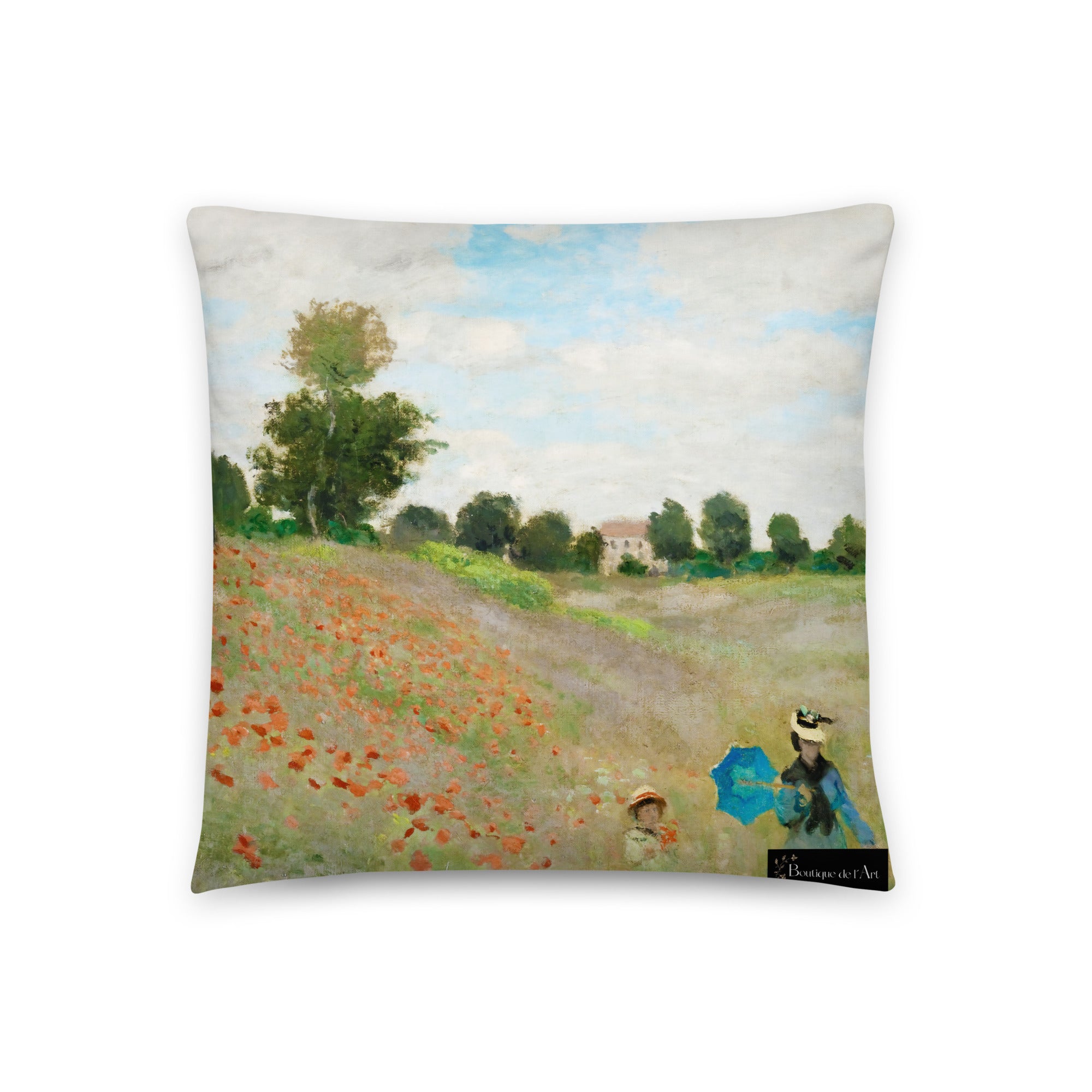 Monet The Poppy Field Cushion Boutique de l Art