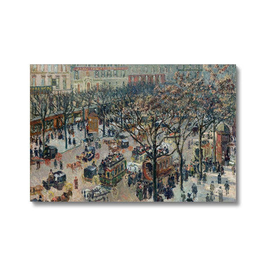Pissarro - Boulevard of the Italians, Paris Eco Canvas - Boutique de l´Art