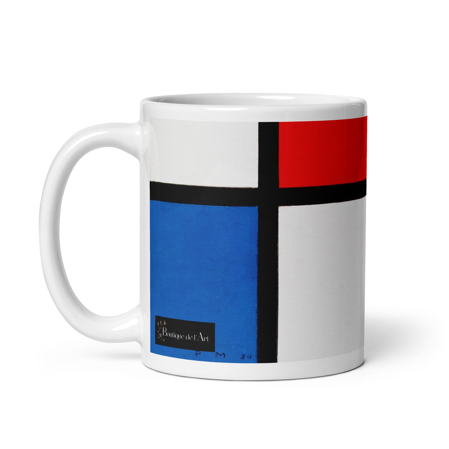 Mondrian - Composition with Red, Blue, and Yellow Tasse - Boutique de l´Art