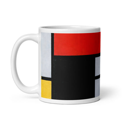 Mondrian - Composition with Red, Blue, and Yellow Tasse - Atopurinto
