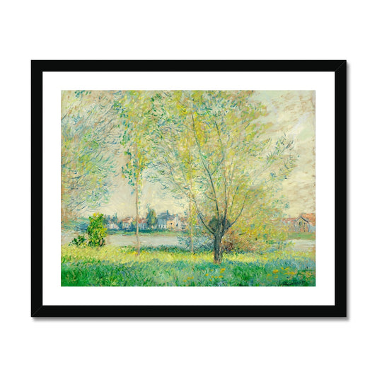 Monet - The Willows gerahmtes Poster - Atopurinto
