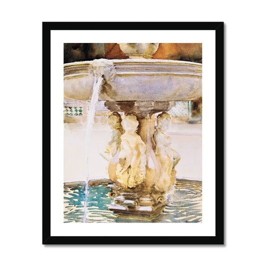 Sargent - Spanish Fountain gerahmtes Poster - Atopurinto