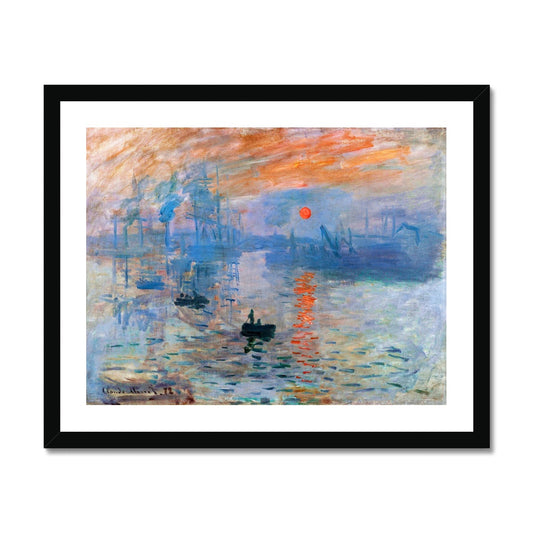 Monet -  Impression, Sunrise gerahmtes Poster - Atopurinto