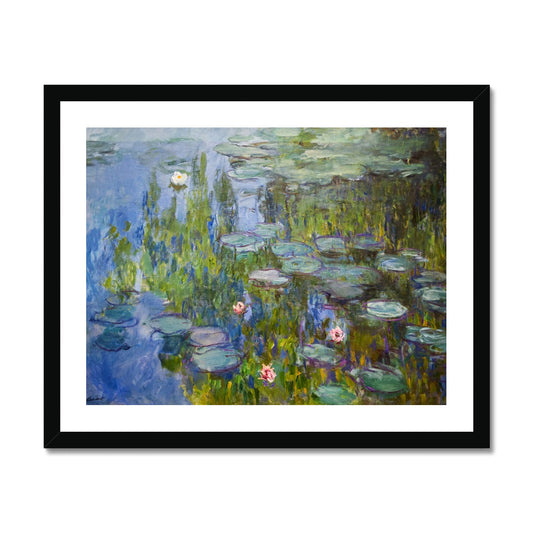 Monet - Water Lilies gerahmtes Poster - Atopurinto