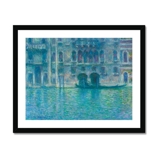 Monet - Palazzo da Mula, Venice gerahmtes Poster - Atopurinto
