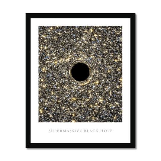 Supermassive Black Hole gerahmtes Poster - Atopurinto