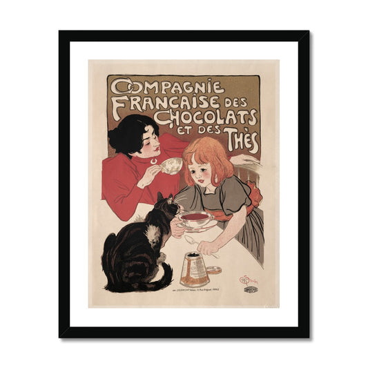 Compagnie Française des Chocolate et des Thés gerahmtes Poster - Atopurinto