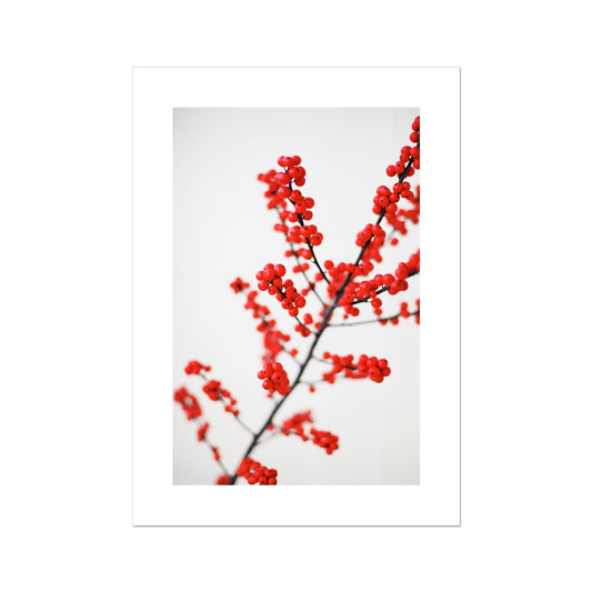 Berry Leaf Blossom Poster - Atopurinto