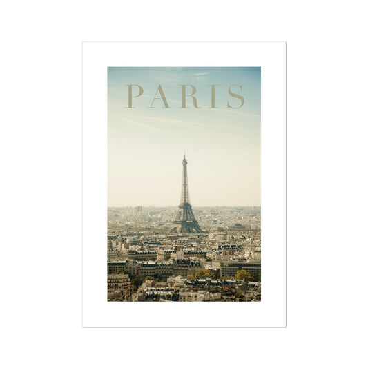 View of Paris and Tour Eiffel Poster - Atopurinto