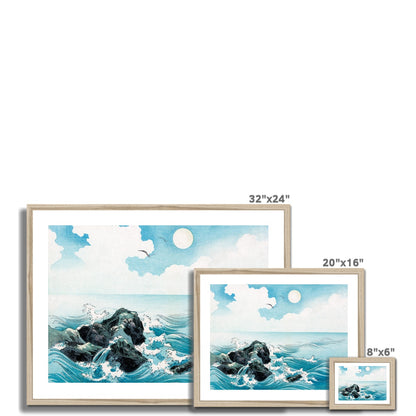Koson - Ocean wave at Kojima Island gerahmtes Poster - Atopurinto