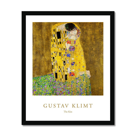Klimt - The Kiss Budget gerahmtes Poster - Atopurinto