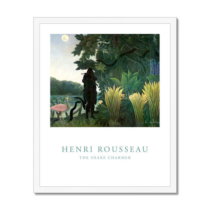 Rousseau - The Snake Charmer gerahmtes Poster - Atopurinto