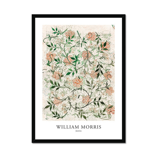 William Morris - Jasmin Poster in Premium Holzrahmen - Boutique de l´Art