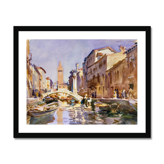 Sargent - Venetian Canal gerahmtes Poster - Atopurinto