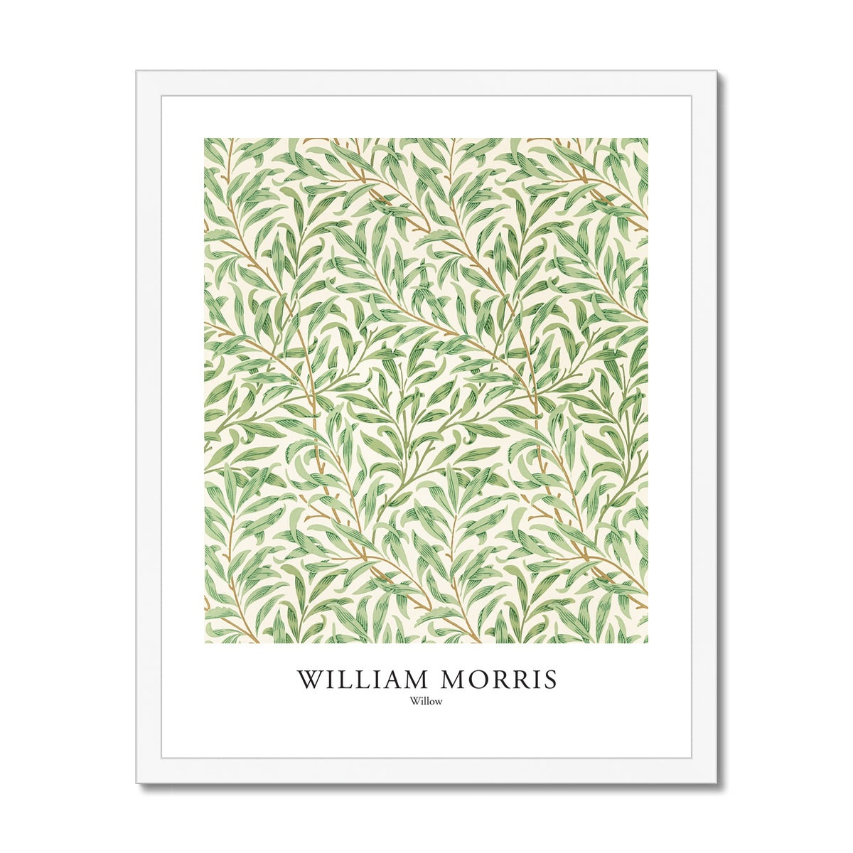 William Morris - Willow gerahmtes Poster - Atopurinto