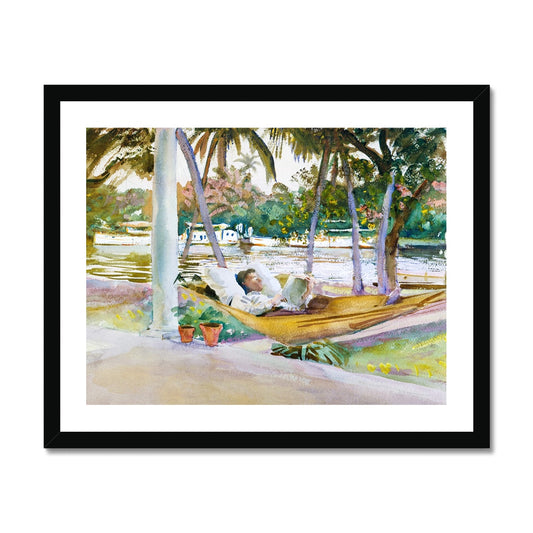 Sargent - In the Hammock gerahmtes Poster - Atopurinto