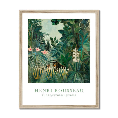 Rousseau - The Equatorial Jungle gerahmtes Poster - Atopurinto