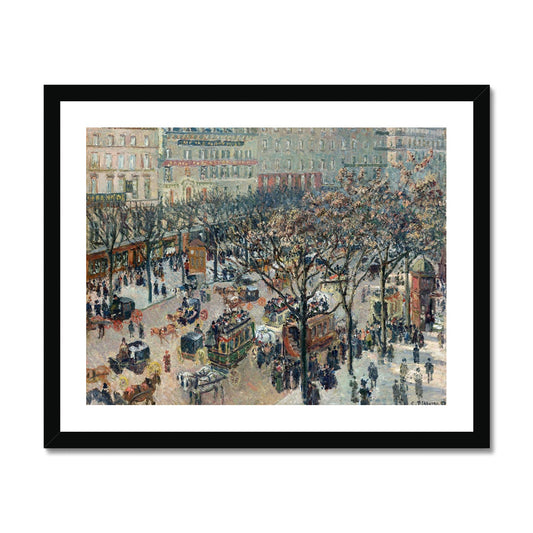 Pissarro - Boulevard of the Italians, Paris gerahmtes Poster - Atopurinto
