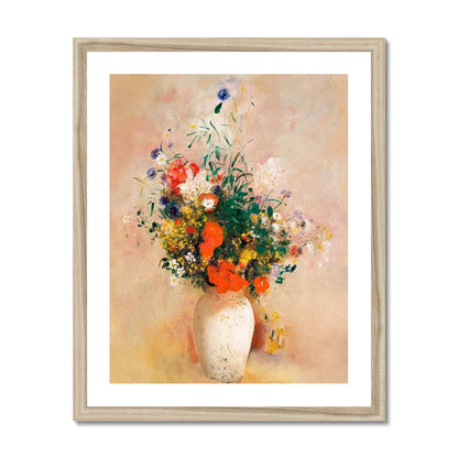 Redon - Vase of Flowers gerahmtes Poster - Atopurinto