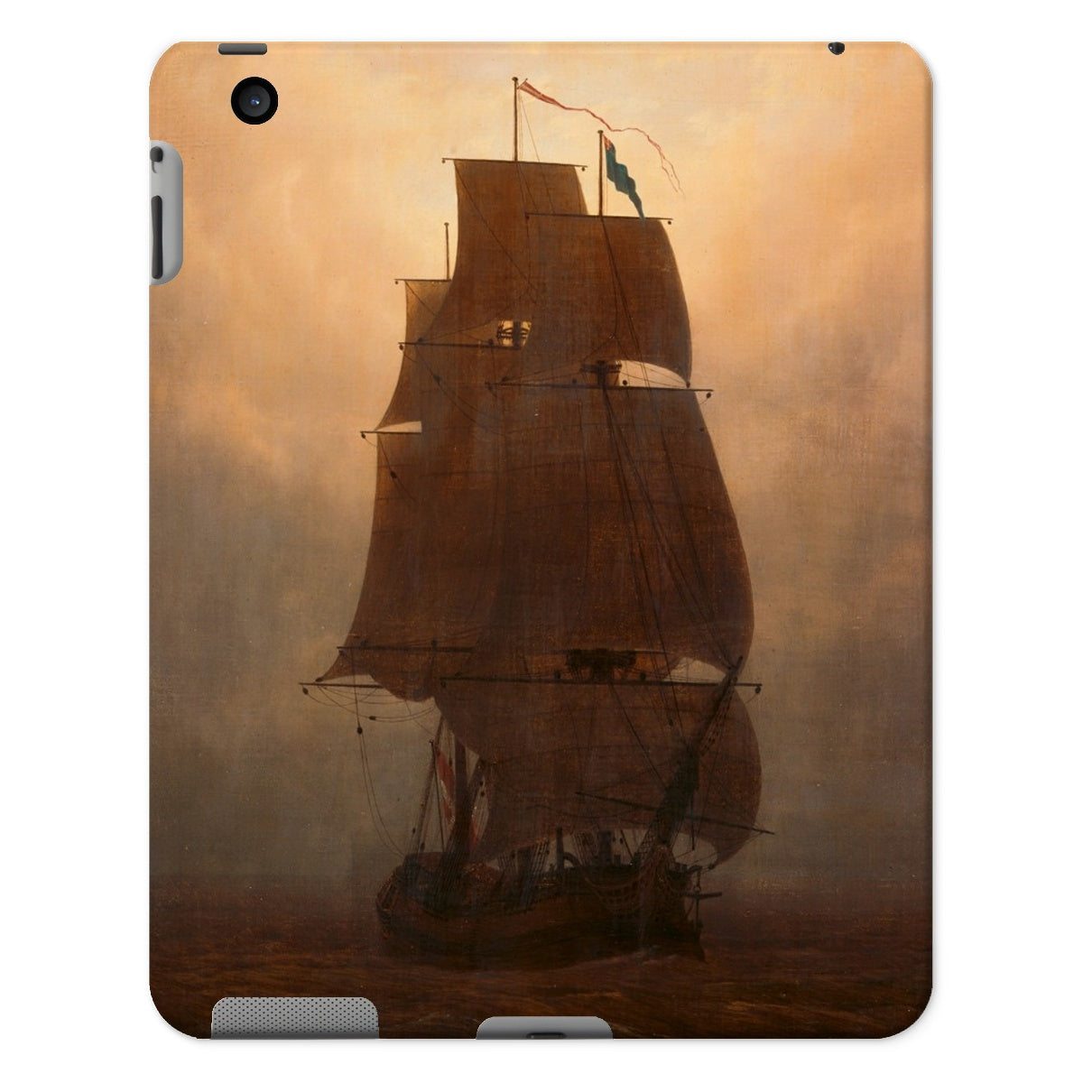 Friedrich - Sailling ship in the fog Tablet Cases - Boutique de l´Art