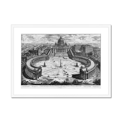 Piranesi - Vatican Square, Rome Framed Print - Boutique de l´Art