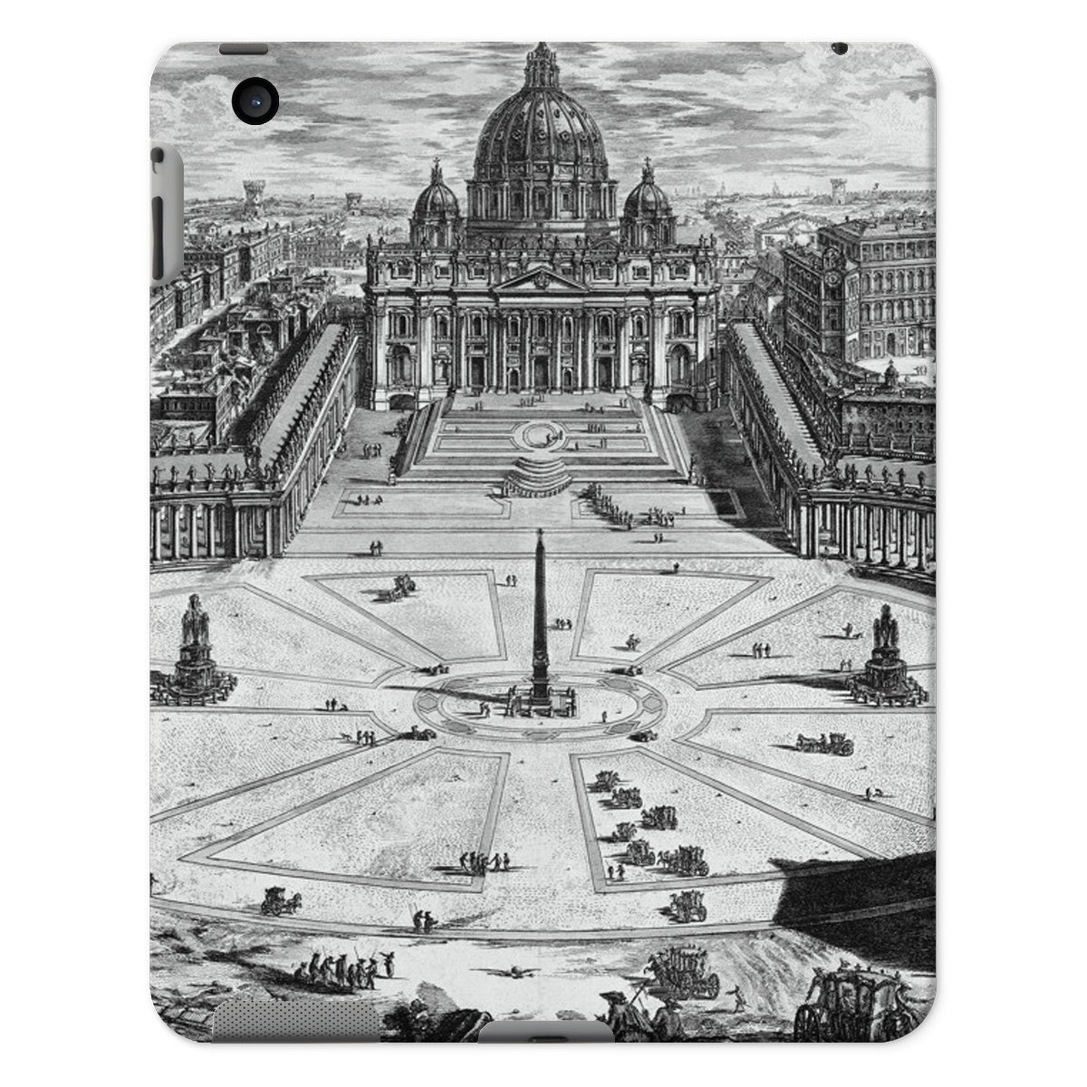 Piranesi - Vatican Square, Rome Tablet-Hülle - Atopurinto